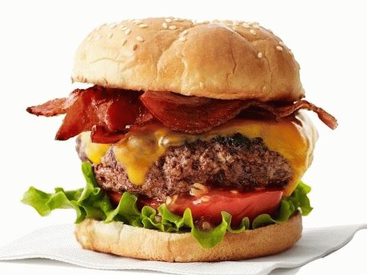 Хамбургер са сланином и сиром (бр. 4)