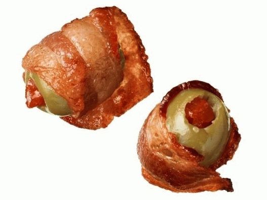 Пуњене сланине умотане маслине