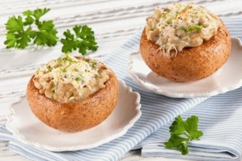 Кување Јулиена од гљива и пилетине