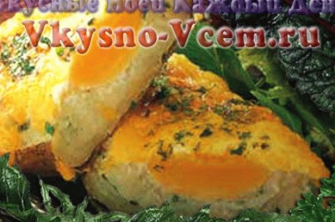 Јајашца јаја у рерни у шољама кромпира