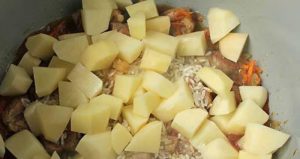 Кхарцхо у лаганој шпорет