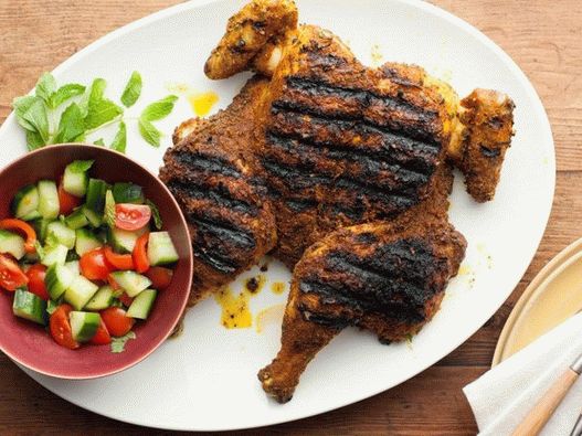 Пилетина на жару са цурријем Пилетина на жару са цурријем