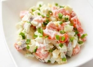 Оливије са лососом