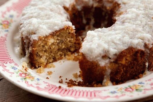 Кокосов колач са лимуном и кокосовом глазуром