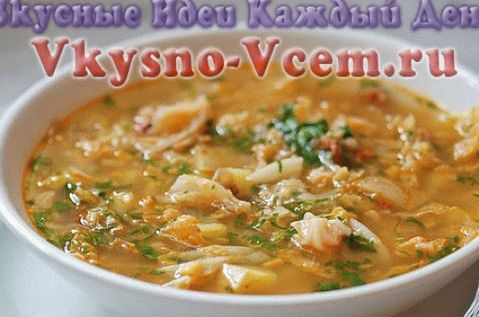 Јуха од купуса од купуса са лигњама