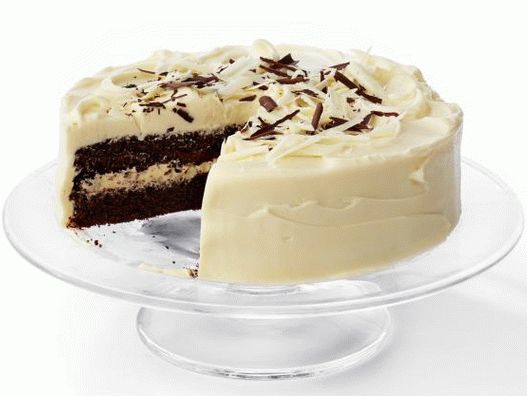 Црно-бели слој торте