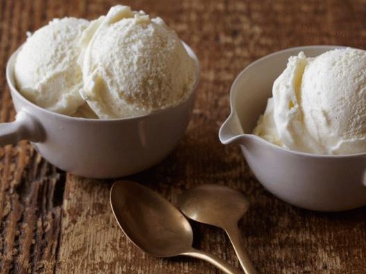 Фото сјајни сладолед од ванилије