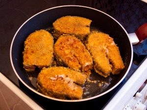 Пржена црвена риба