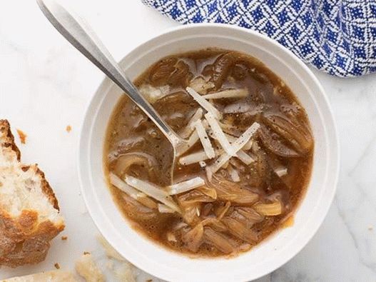 Фотографија јела - Француска супа од лука са шеријем и ракијом